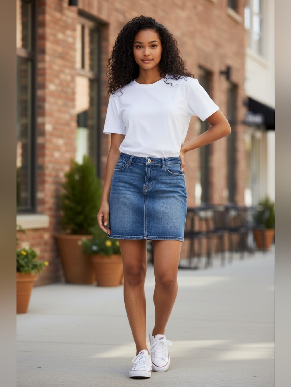 Hilfiger Blue Denim Jeans Skirt - Casual Classic